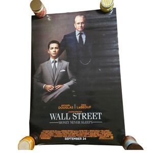 Wall Street Money‎ Never Sleeps 2010 Movie Poster 27x40 Michael Douglas D/S